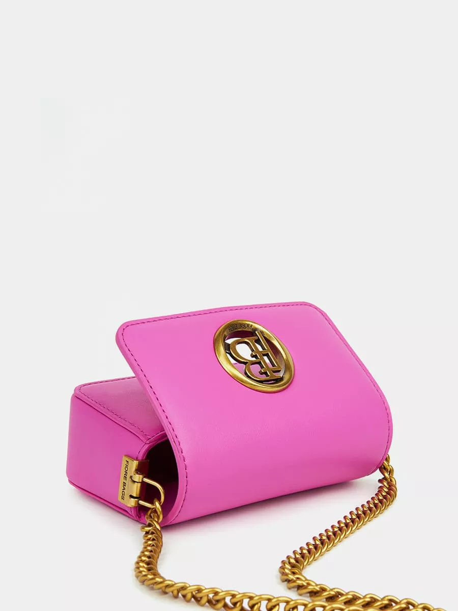 Классическая кожаная сумка Camila цвет фуксия