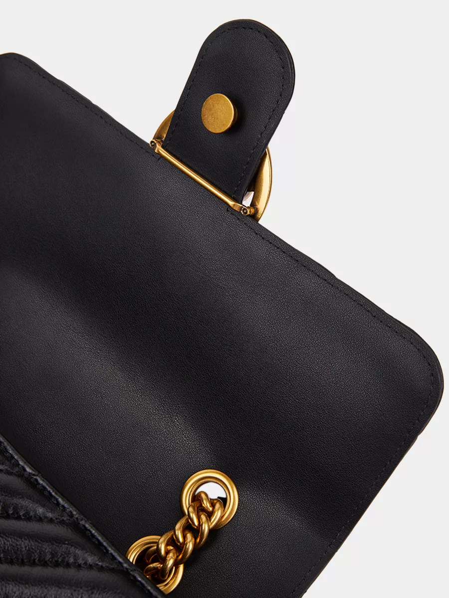 Классическая кожаная сумка Charlotte цвет черный