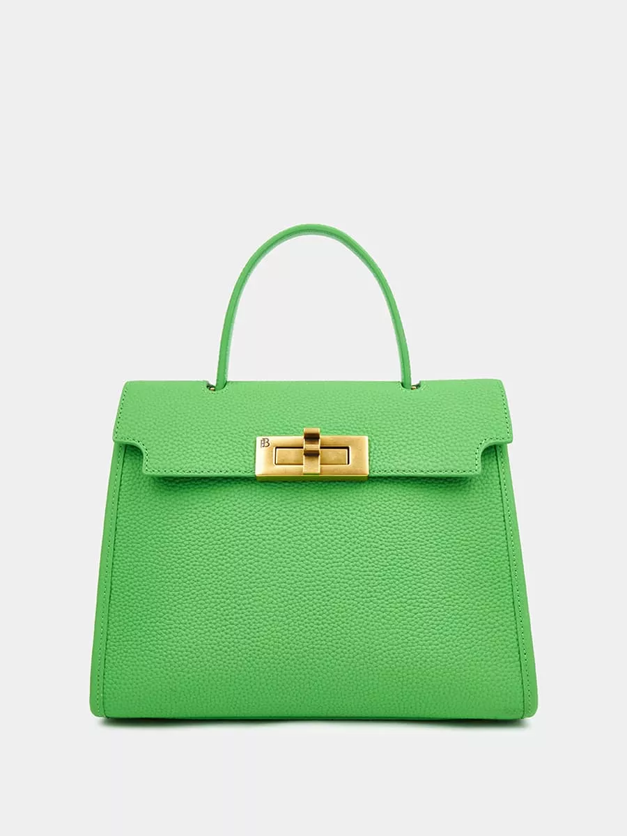 Классическая кожаная сумка Samantha mini цвет травяной