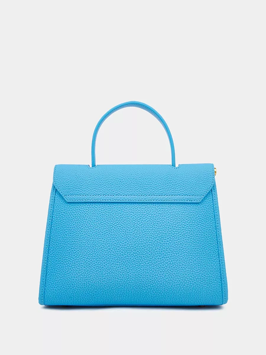 Классическая кожаная сумка Samantha mini цвет лазурный