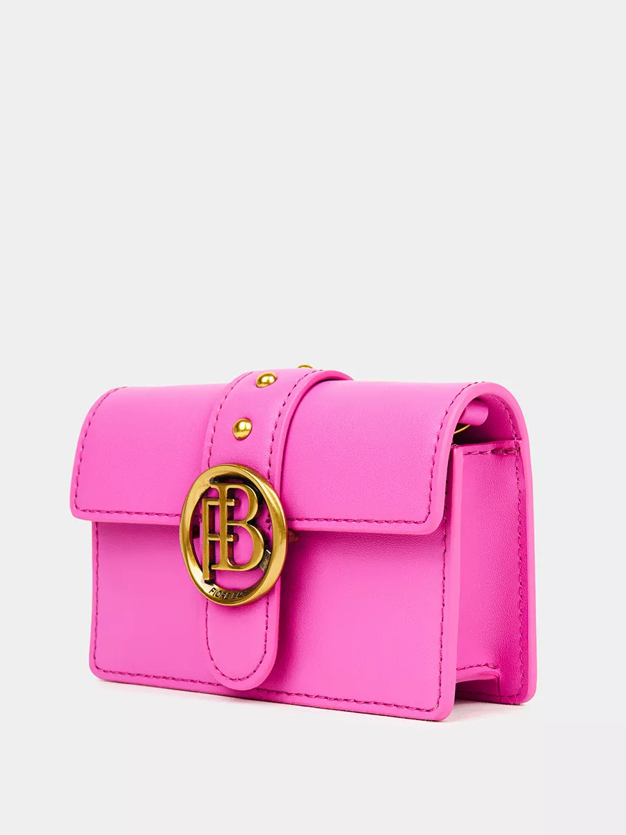 Классическая кожаная сумка Rosie цвет фуксия