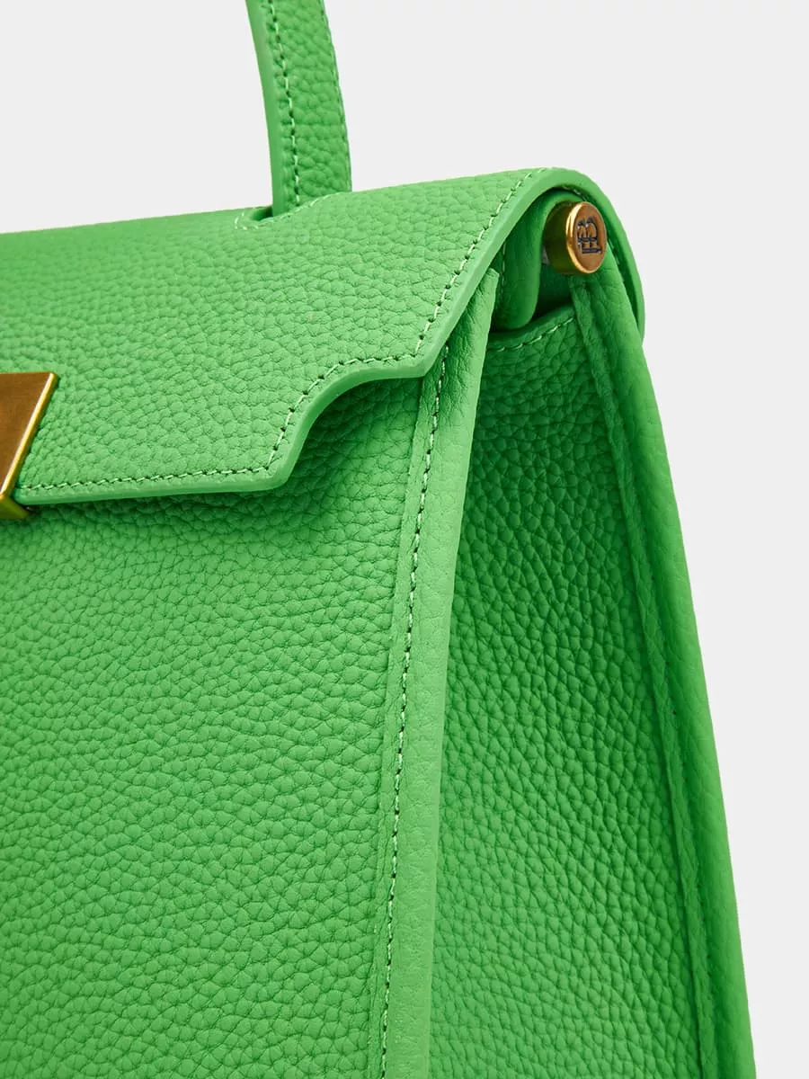 Классическая кожаная сумка Samantha mini цвет травяной