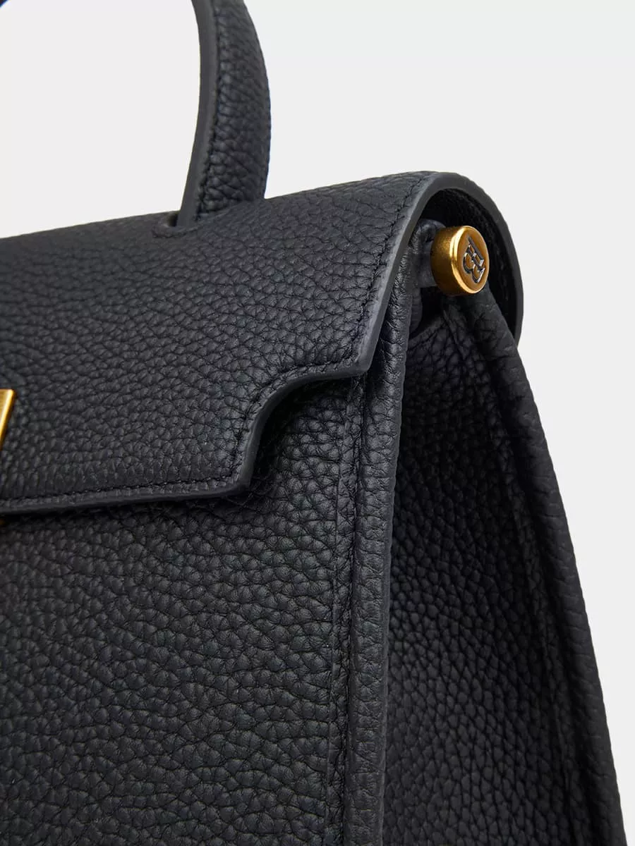 Классическая кожаная сумка Samantha mini цвет черный