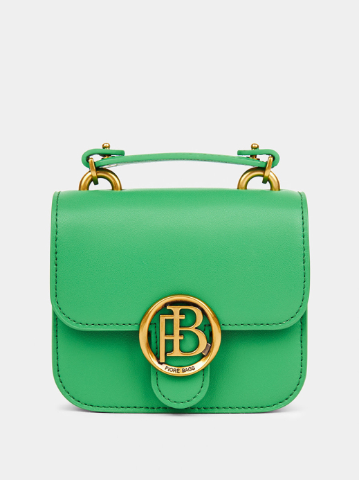 Классическая кожаная сумка Serena цвет травяной
