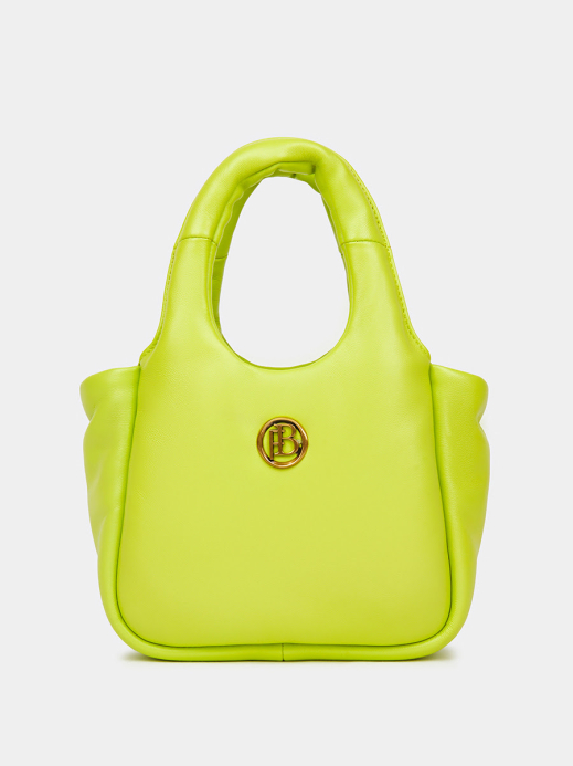 Классическая кожаная сумка Blair цвет лимонный