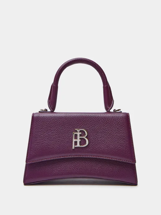 Классическая сумка Barcelona баклажанного цвета