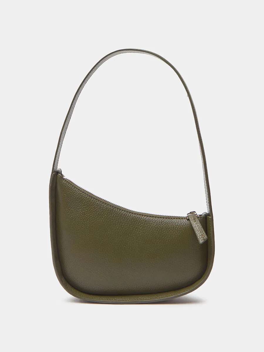 Классическая сумка Loren из натуральной зернистой кожи камуфляжного цвета