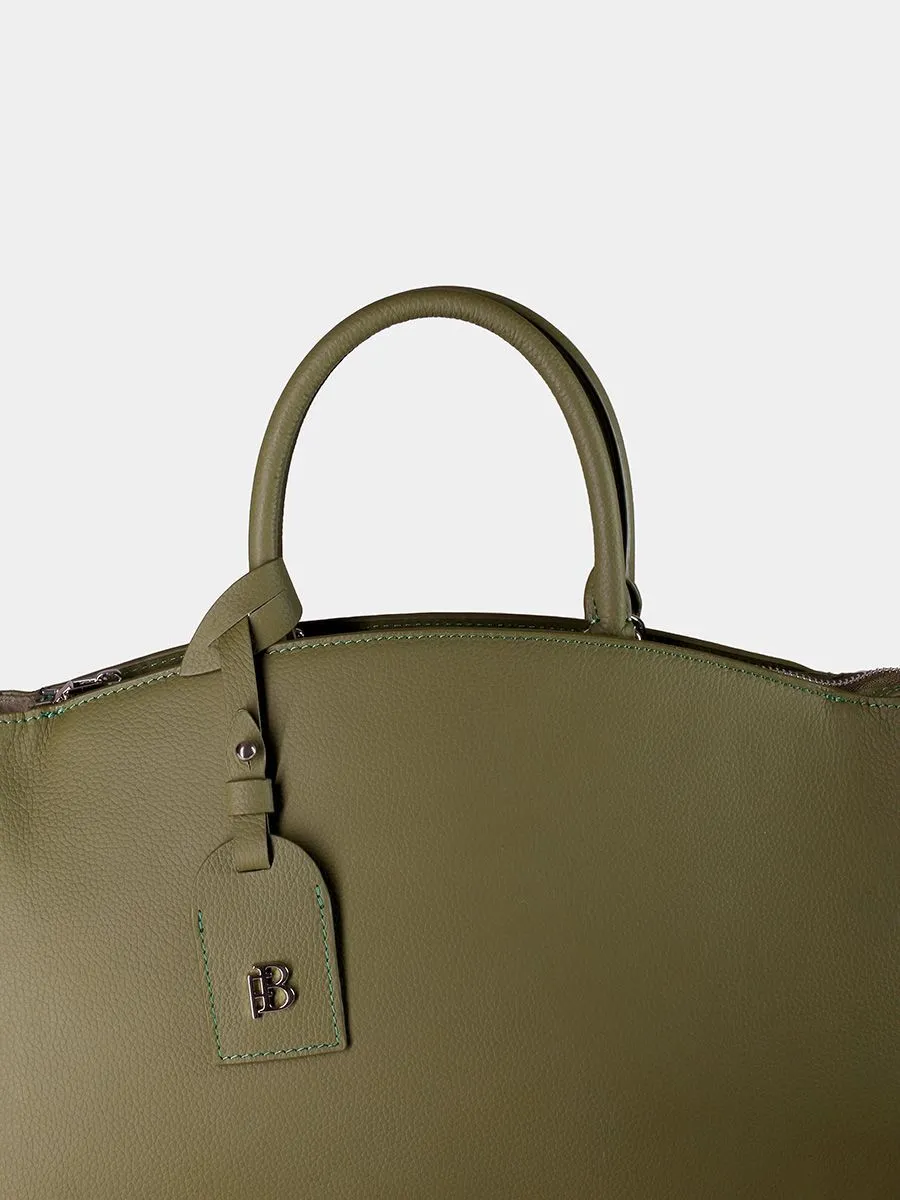 Классическая сумка Madlen из натуральной зернистой кожи камуфляжного цвета