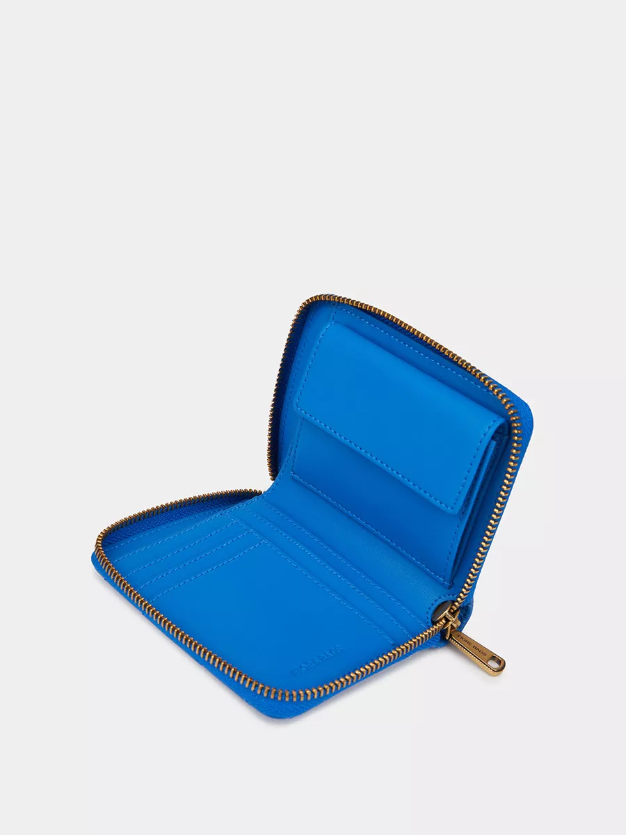 Кожаный кошелек Wallet цвет электро - купить в интернет-магазин Fiore Bags
