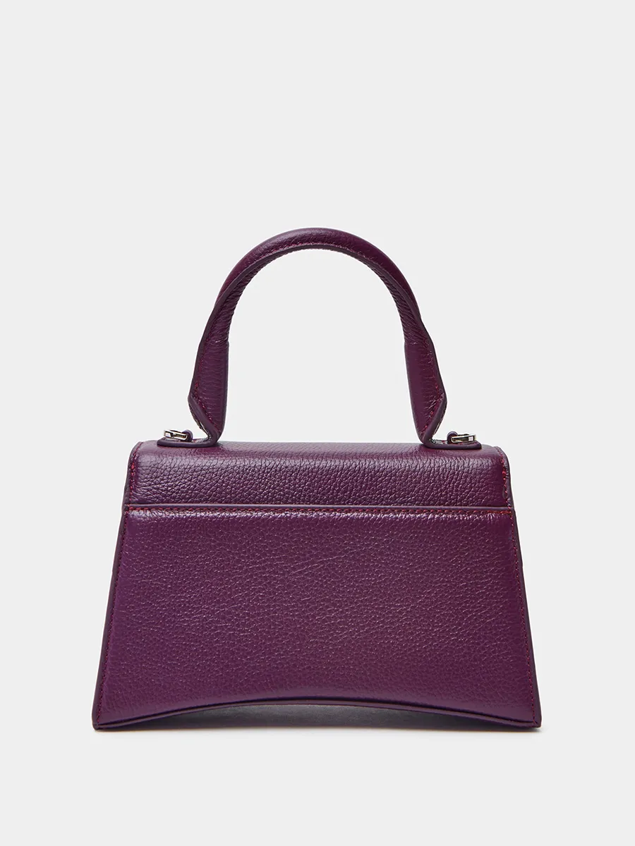 Классическая сумка Barcelona баклажанного цвета