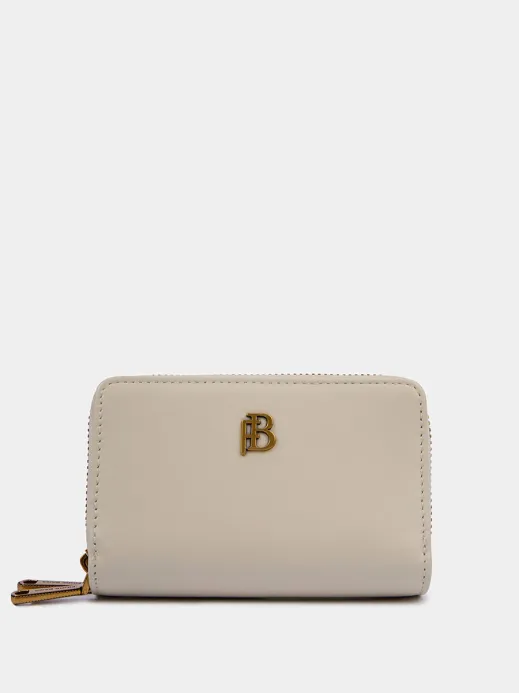 Кожаный кошелек Wallet fb с фурнитурой antic белого цвета 