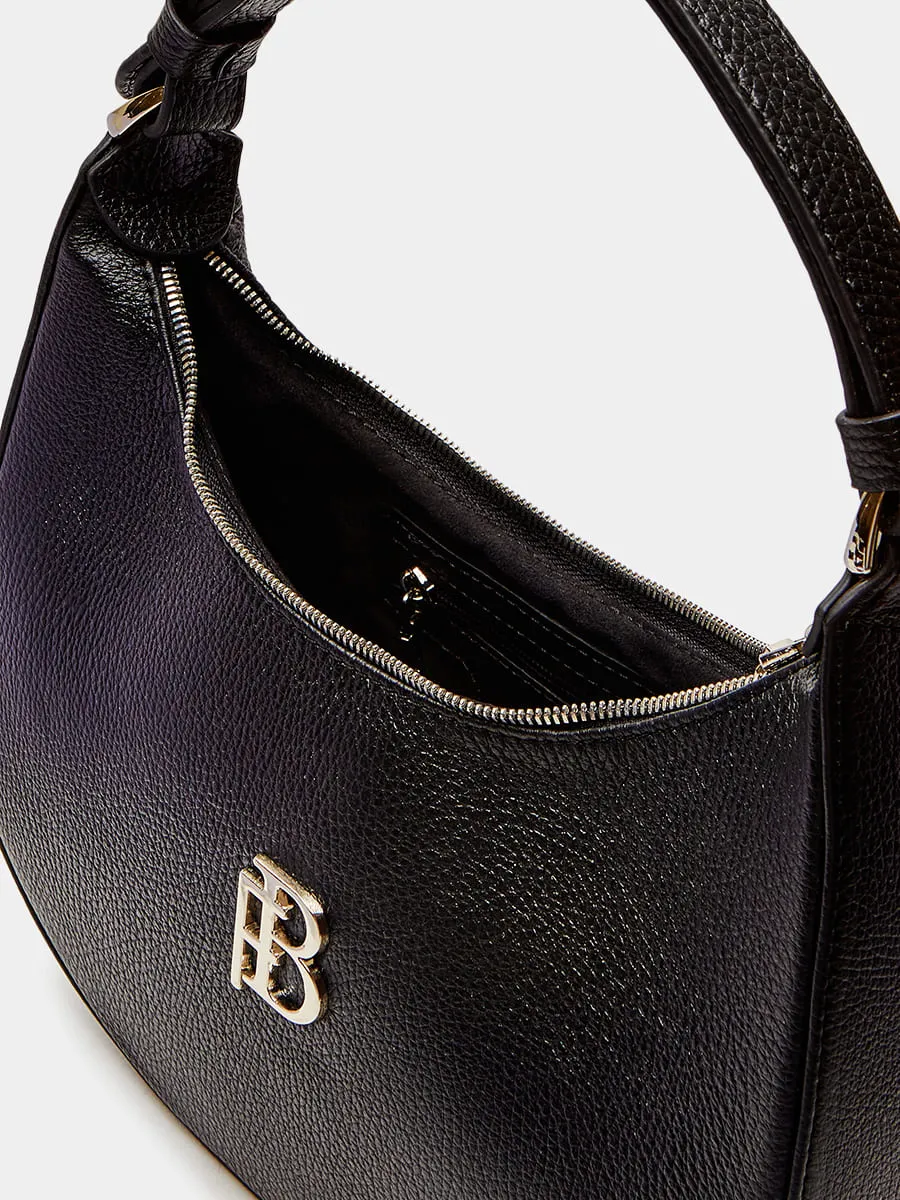 Классическая сумка Olga из натуральной зернистой кожи черного цвета