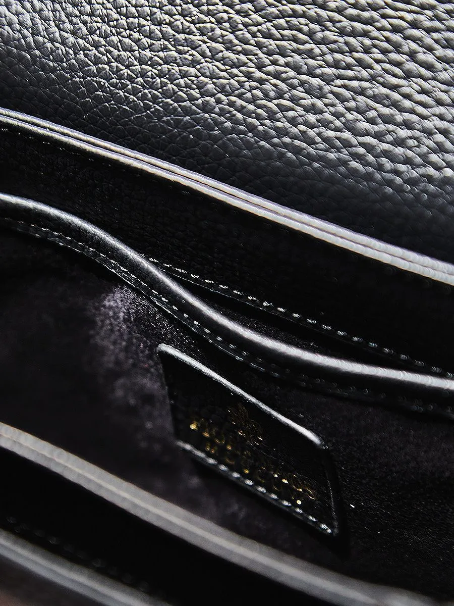 Классическая сумка Silvia mini с логотипом FB (Черный)