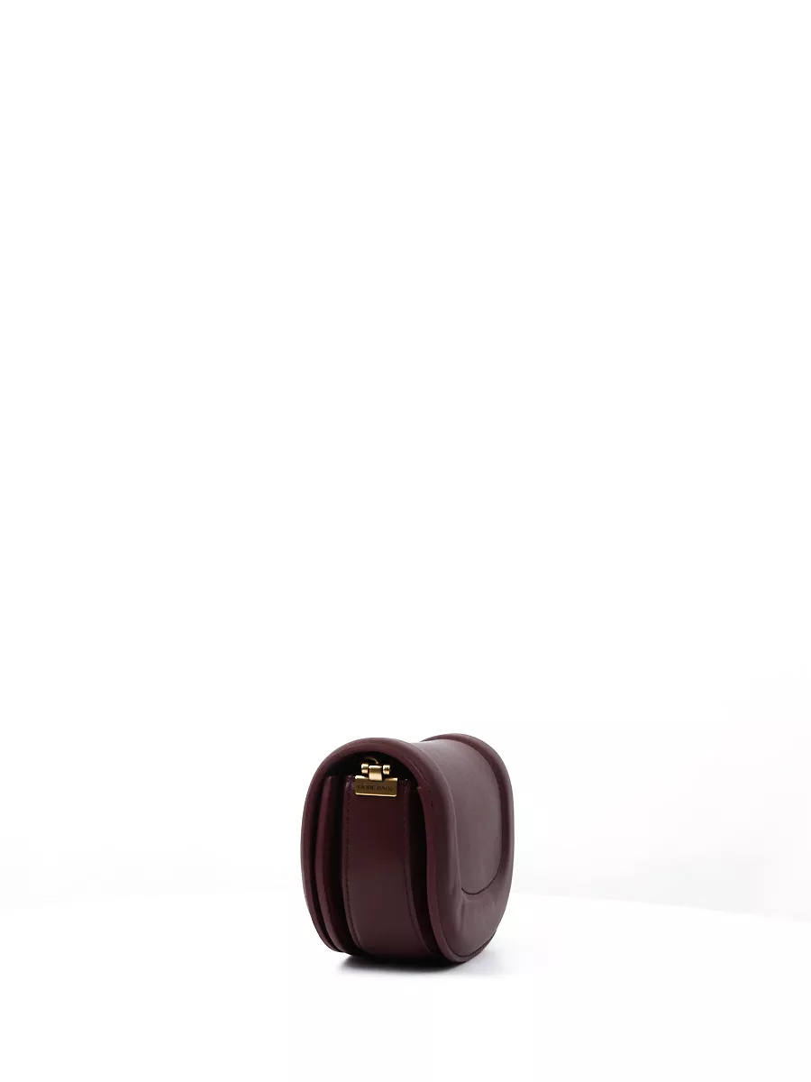 Классическая кожаная сумка Fabia mini цвет винный