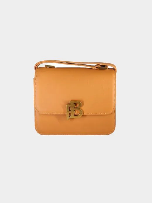 Классическая кожанная сумка Anastasia с фурнитурой Antic горчичный