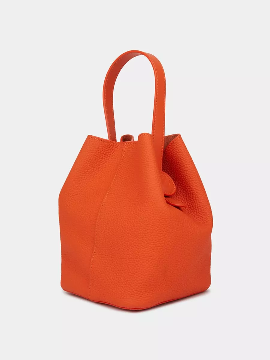 Классическая кожаная сумка Chantal цвет сицилийский апельсин