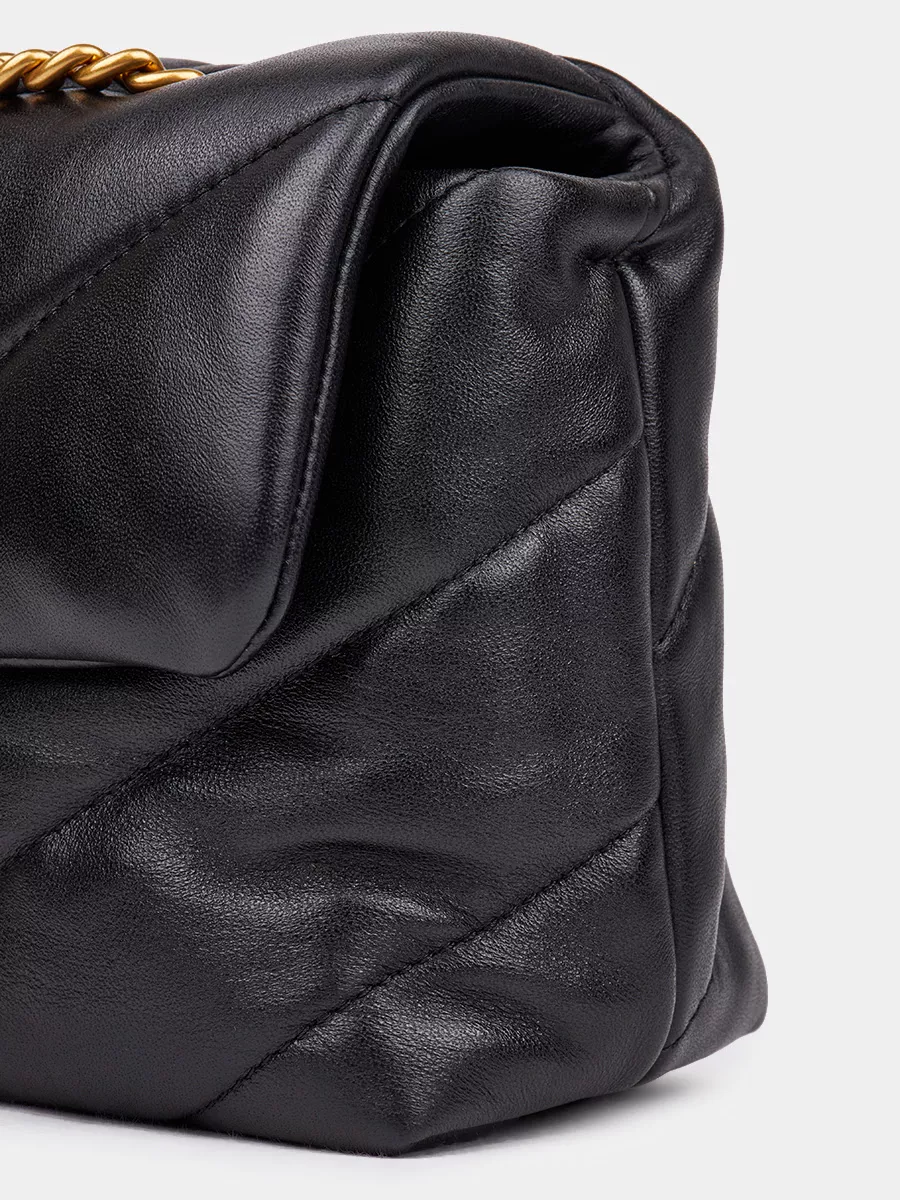 Классическая кожаная сумка Miranda цвет черный