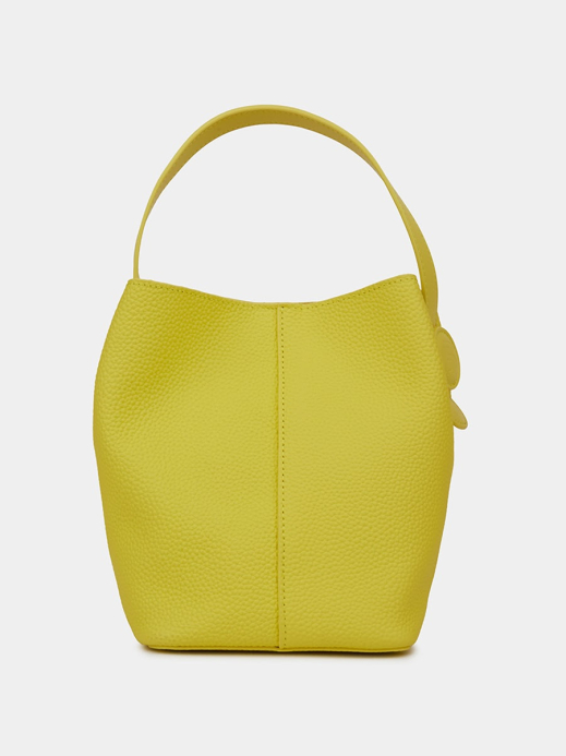 Классическая кожаная сумка Chantal цвет лимонный