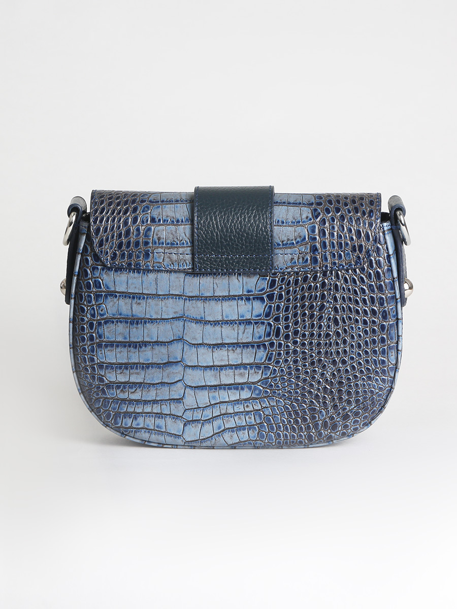 Классическая сумка Elizabeth Croco (Синий бриллиант)