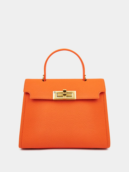 Классическая кожаная сумка Samantha mini цвет сицилийский апельсин