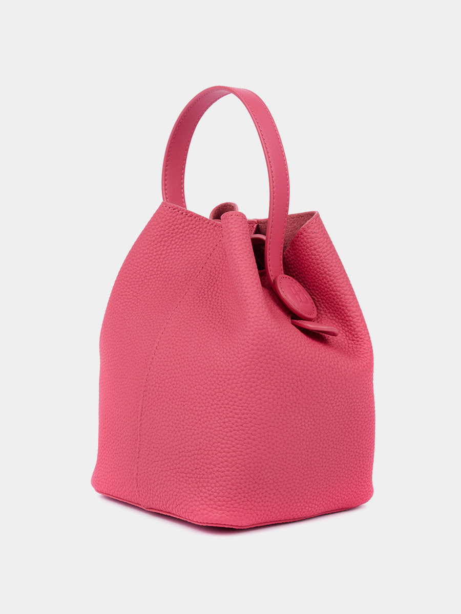 Классическая кожаная сумка Chantal цвет фуксия