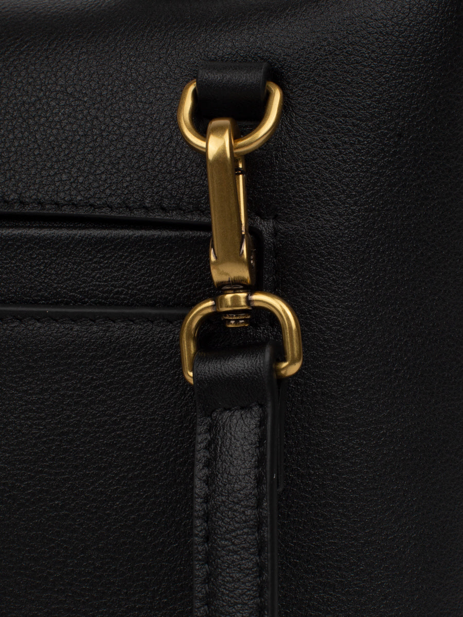 Классическая кожаная сумка Bridget mini цвет черный