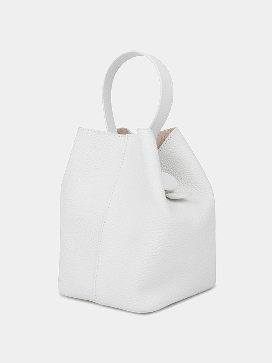 Классическая кожаная сумка Chantal цвет белый