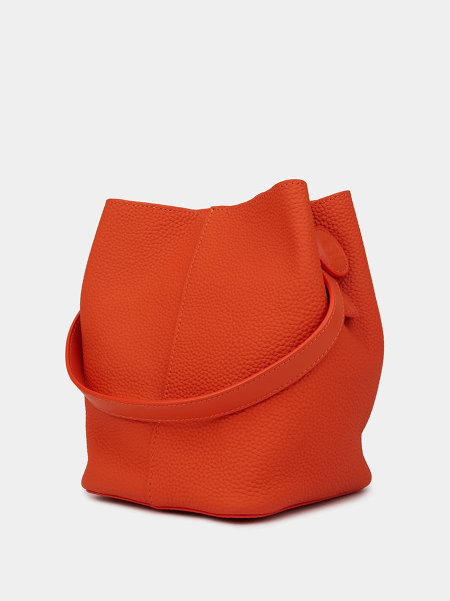 Классическая кожаная сумка Chantal цвет сицилийский апельсин