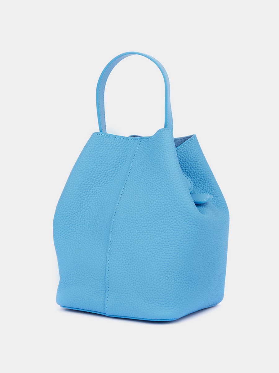 Классическая кожаная сумка Chantal цвет лазурный