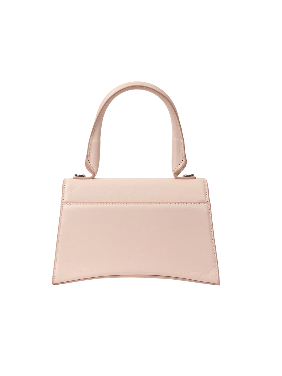 Классическая сумка Barcelona из натуральной гладкой кожи бледно-розового цвета